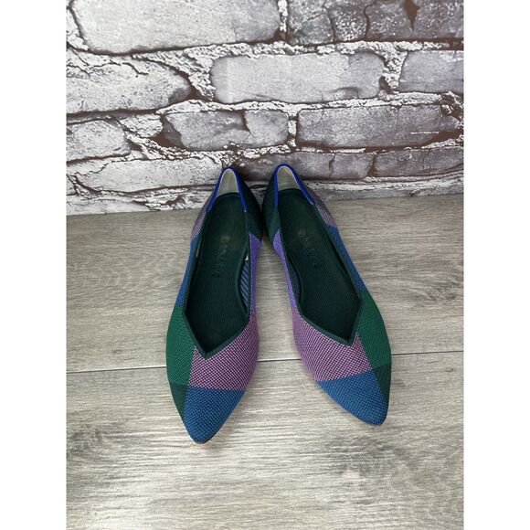Rothys Fabric Pointed Toe Textile Slip On Ballet Flats Women’s Sz 9.5M US/40.5EU - Picture 1 of 16